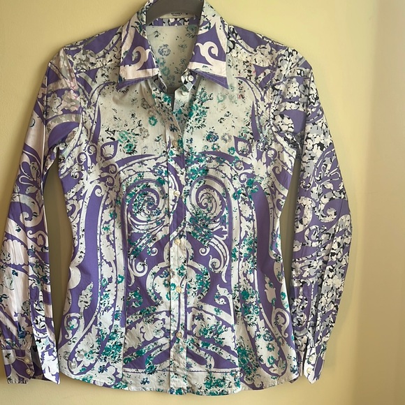 ETRO shirt, -00% cotton, size S (40) - Picture 1 of 10